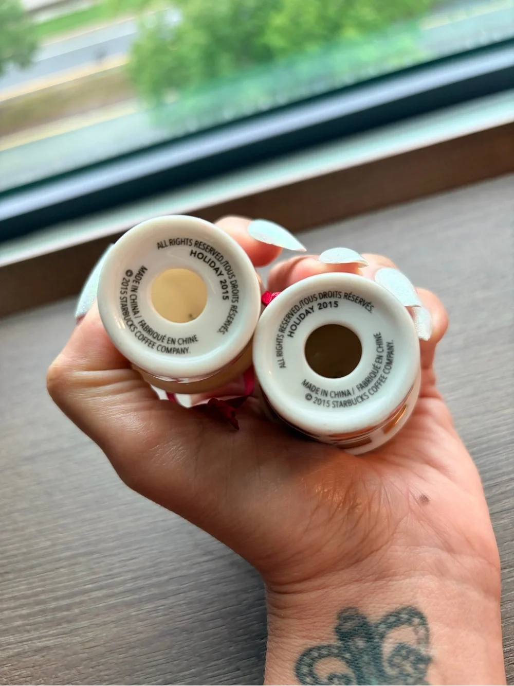 Starbucks mini cup Ornaments holiday 2015